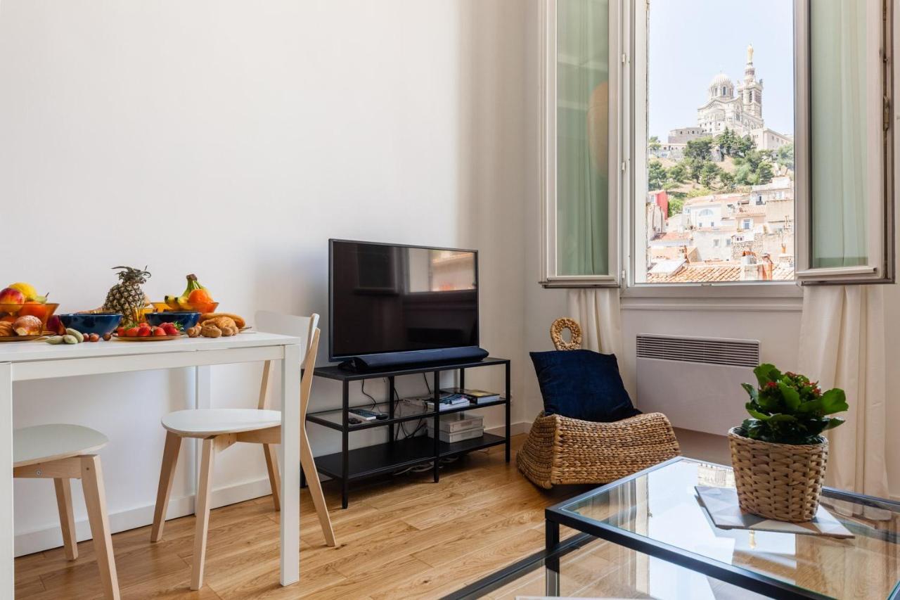 La Bonne Mere - Superbe Appartement Vue Notre Dame Marseille Exteriör bild